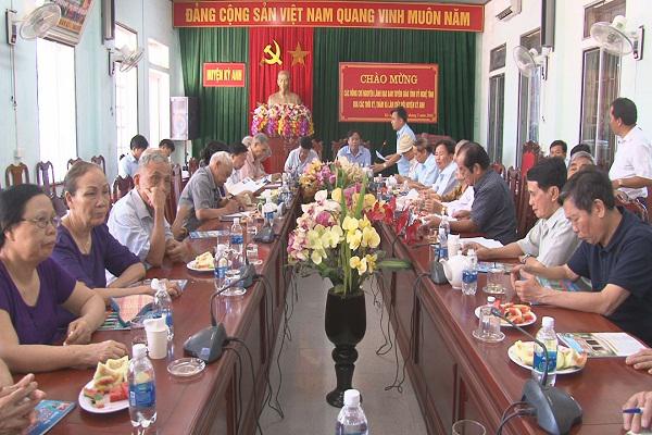 Huyện Kỳ Anh gặp mặt Đoàn cán bộ nguyên lãnh đạo Ban Tuyên Giáo Tỉnh ủy Nghệ Tĩnh qua các thời kỳ.