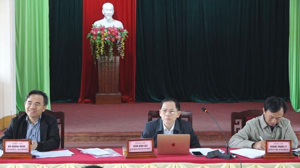 Thường trực Huyện uỷ làm việc với Ban chấp hành Đảng bộ xã Kỳ Văn