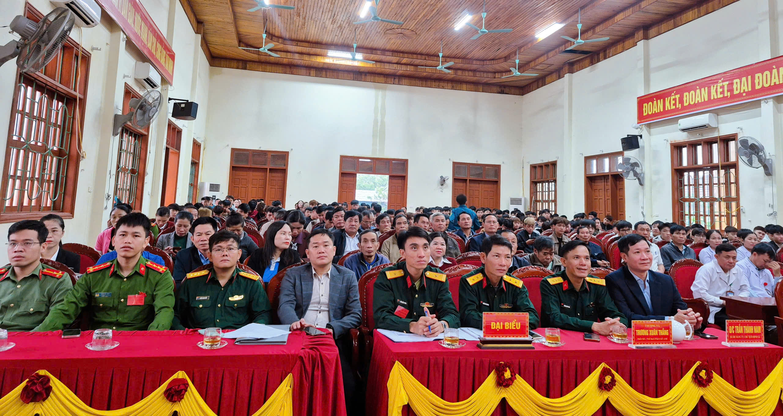 UBND xã Kỳ Anh tổ chức khai mạc sơ tuyển nghĩa vụ quân sự và nghĩa vụ tham gia Công an nhân dân năm 2026