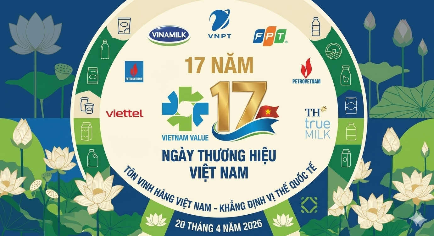 Kỷ niệm 17 năm ngày Thương hiệu Việt Nam (20/4/2026)