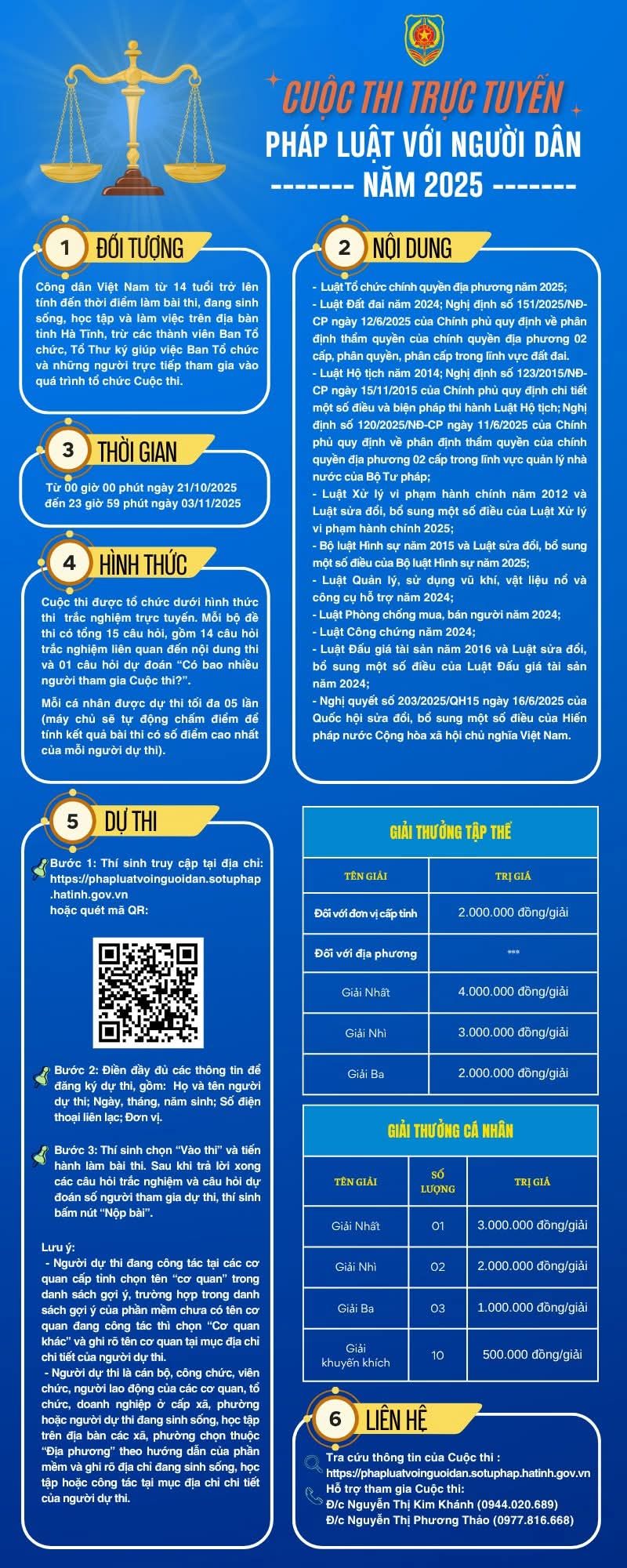 Hưởng ứng Cuộc thi trực tuyến “Pháp luật với người dân” năm 2025
