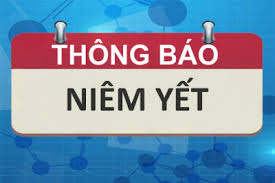 Thông báo niêm yết công khai hồ sơ cấp đổi giấy chứng nhận quyền sử dụng đất (Ông Đinh Văn Chu)