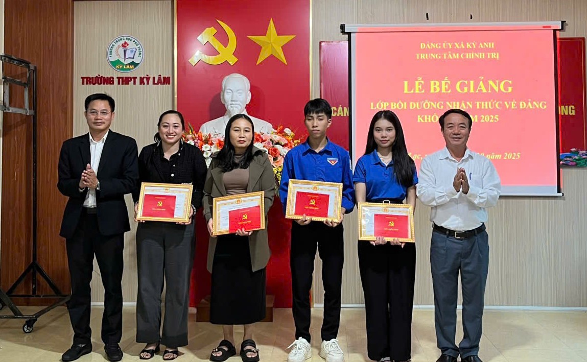 Bế giảng lớp bồi dưỡng nhận thức về Đảng khóa II năm 2025.