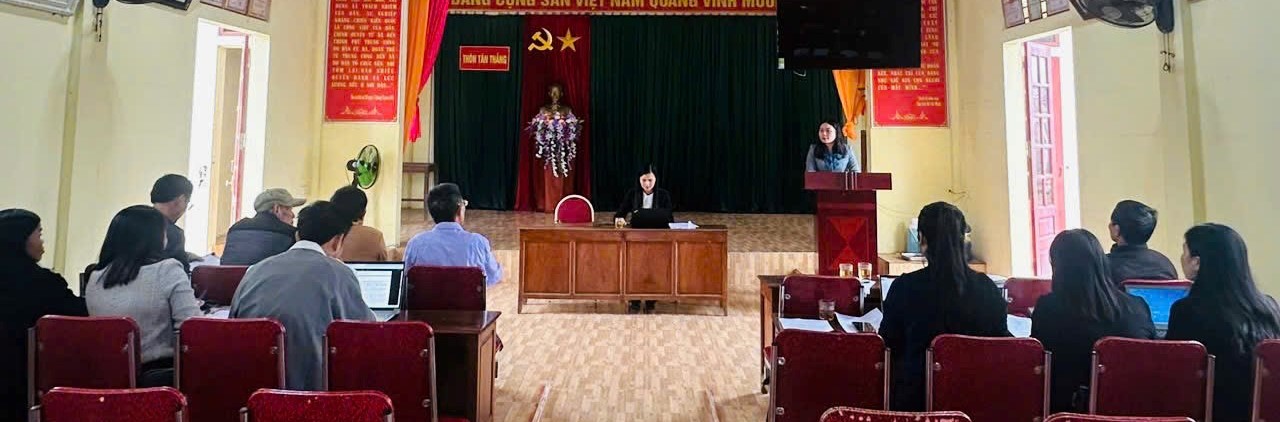 Đoàn giám sát của xã Kỳ Anh kiểm tra việc thực hiện phong trào “Toàn dân đoàn kết xây dựng đời sống văn hóa” tại các thôn Tân Thắng, Yên Sơn