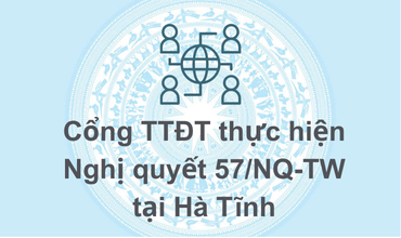 Cổng Thông tin điện tử thực hiện Nghị quyết số 57-NQ/TW
