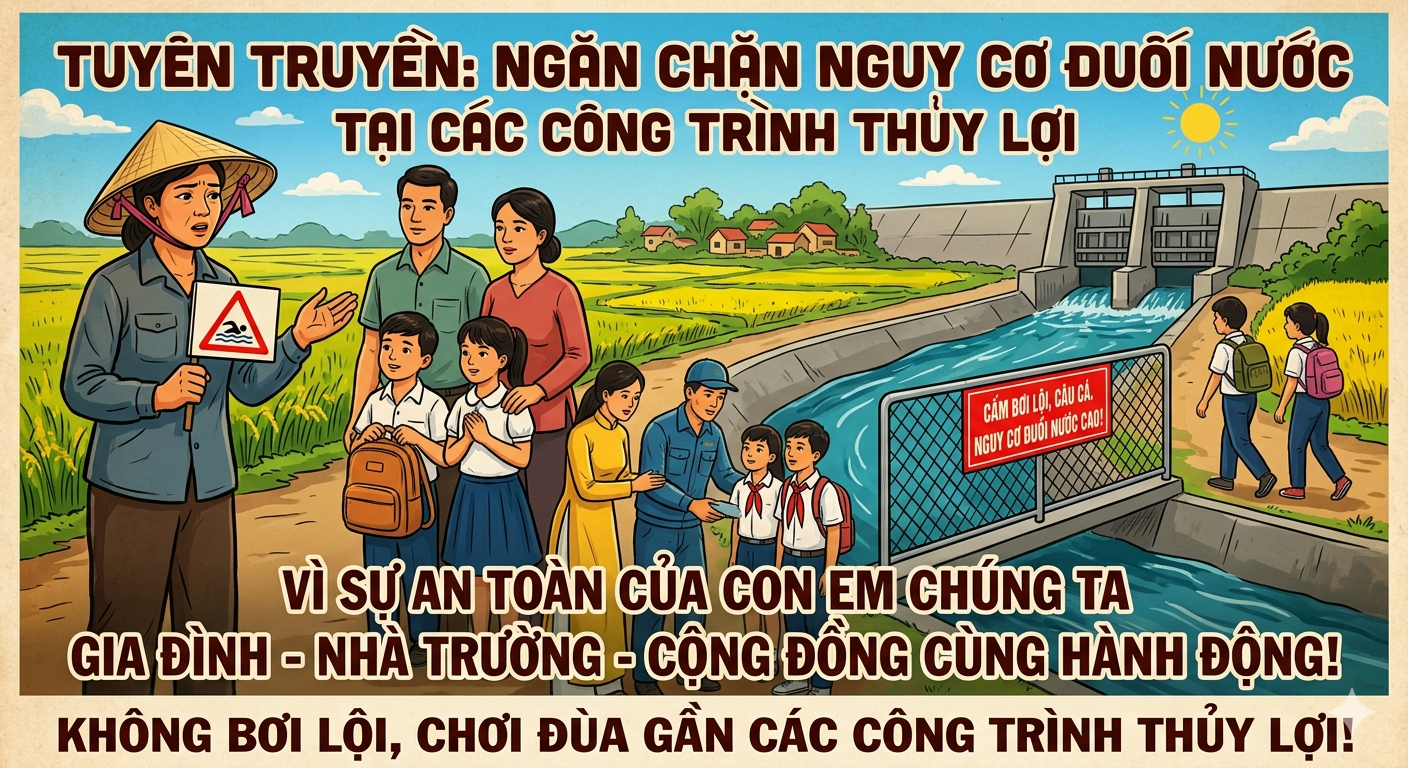 Tuyên truyền phòng chống đuối nước