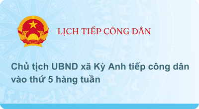 LỊCH TIẾP CÔNG DÂN