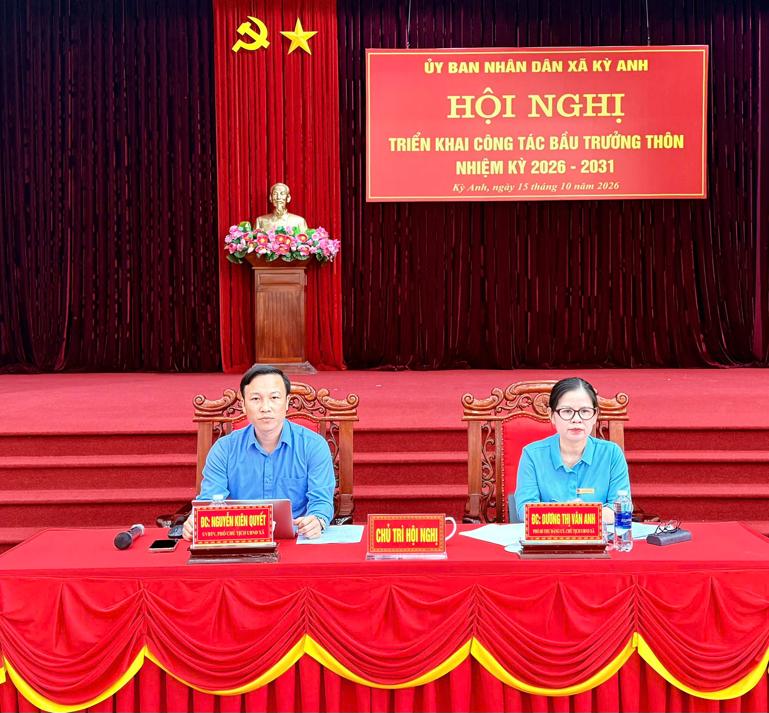 Xã Kỳ Anh triển khai công tác bầu cử Trưởng thôn nhiệm kỳ 2026 - 2031