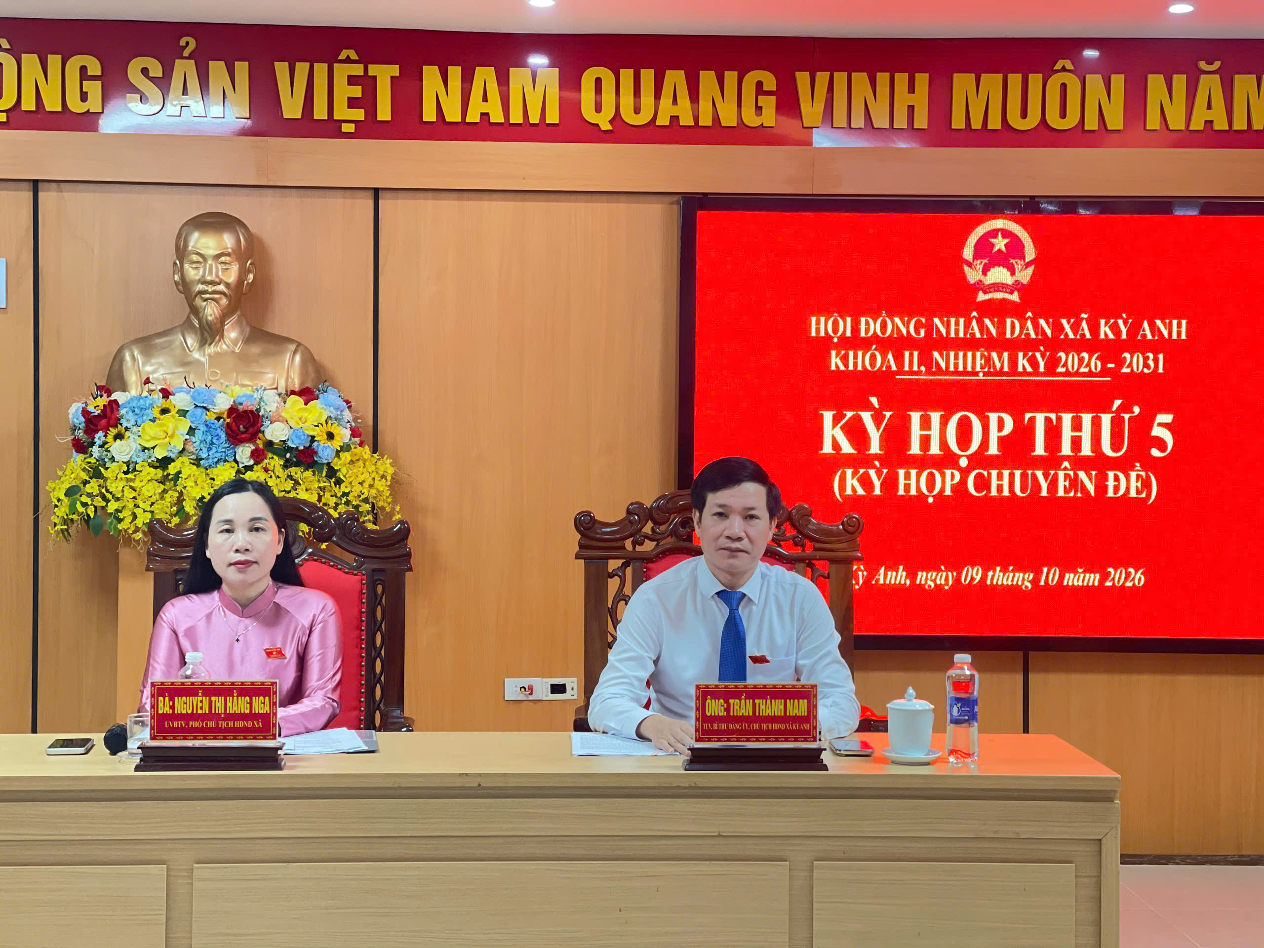 Hội đồng nhân dân xã Kỳ Anh khóa II, nhiệm kỳ 2026-2031 tổ chức Kỳ họp thứ 5