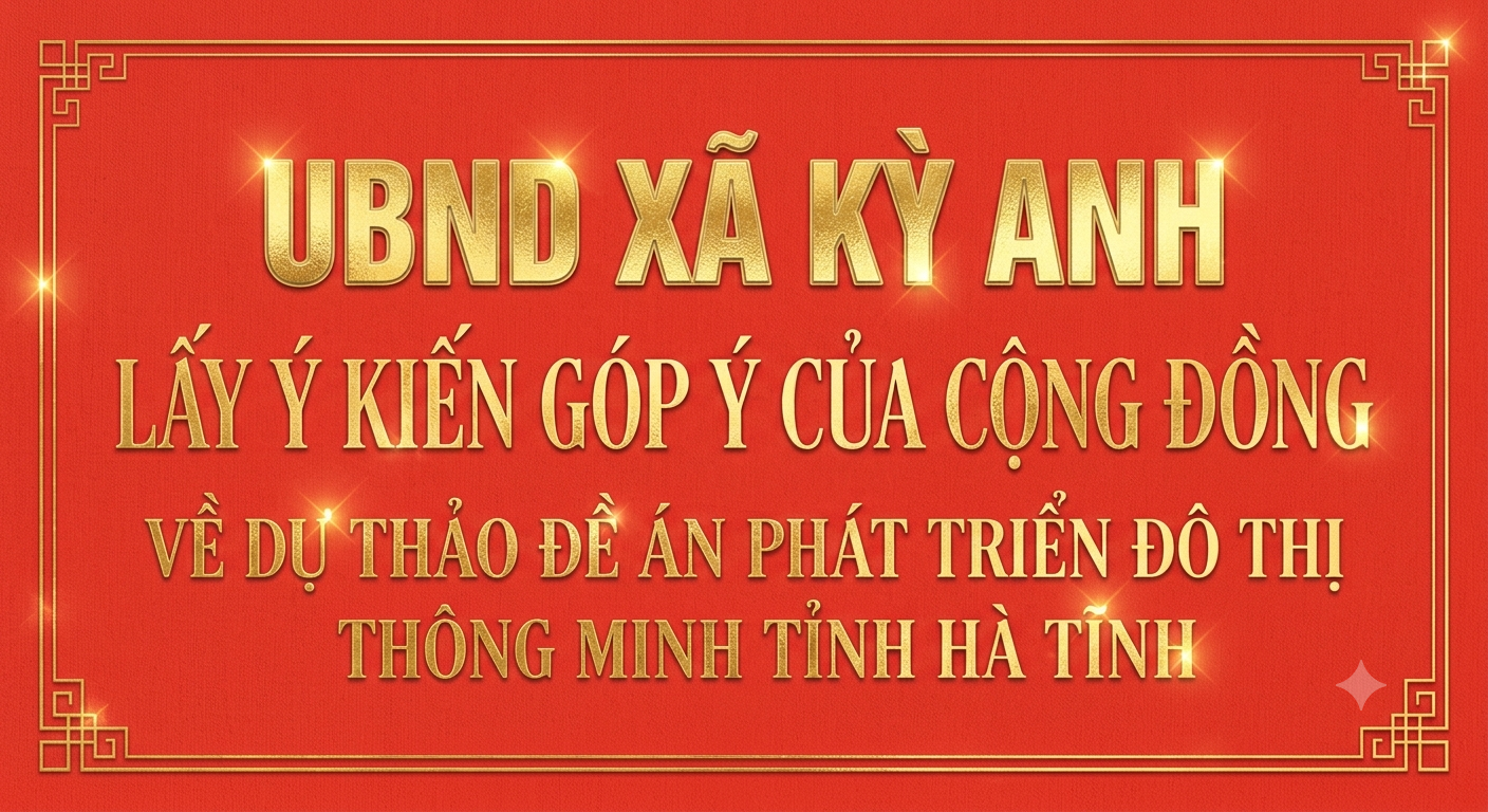Xã Kỳ Anh lấy ý kiến cộng đồng dân cư về Dự thảo Đề án phát triển đô thị thông minh tỉnh Hà Tĩnh