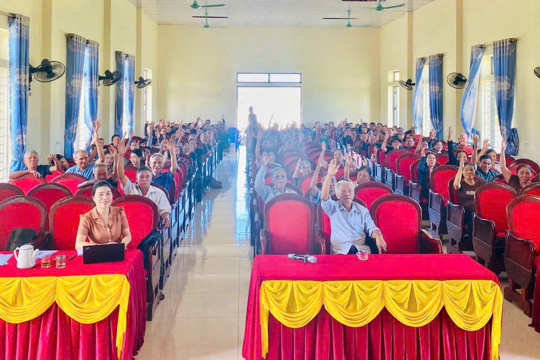100% thôn tại xã Kỳ Anh đồng thuận phương án sắp xếp 16 thôn mới