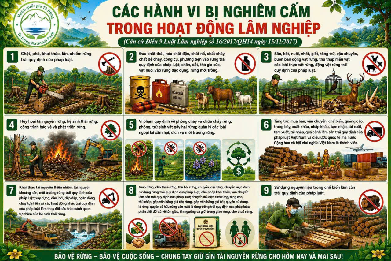 Cùng chung tay bảo vệ động vật hoang dã và các loài chim di cư, tự nhiên trên địa bàn 