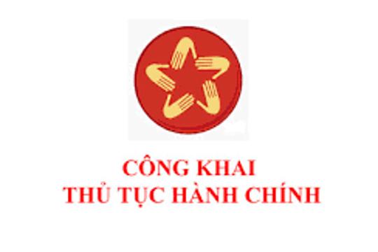 Công bố các thủ tục hành chính