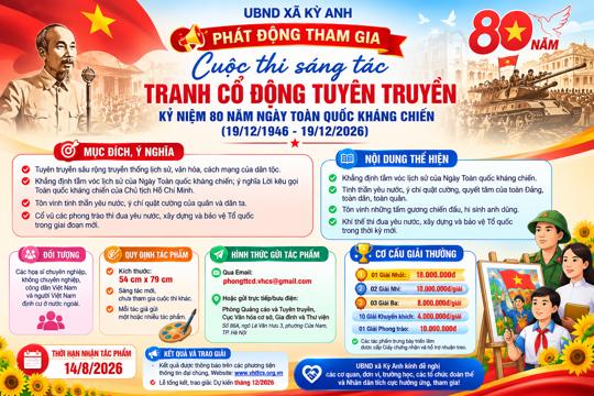 Phát động tham gia Cuộc thi sáng tác tranh cổ động tuyên truyền kỷ niệm 80 năm Ngày Toàn quốc kháng chiến