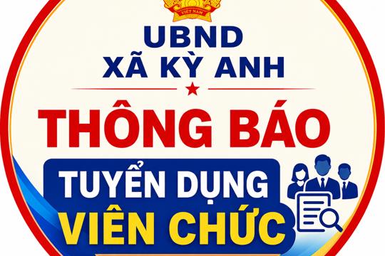 Thông báo tuyển dụng viên chức đơn vị sự nghiệp trực thuộc UBND xã năm 2026 