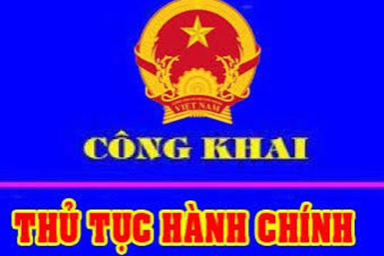 Công bố thủ tục hành chính 