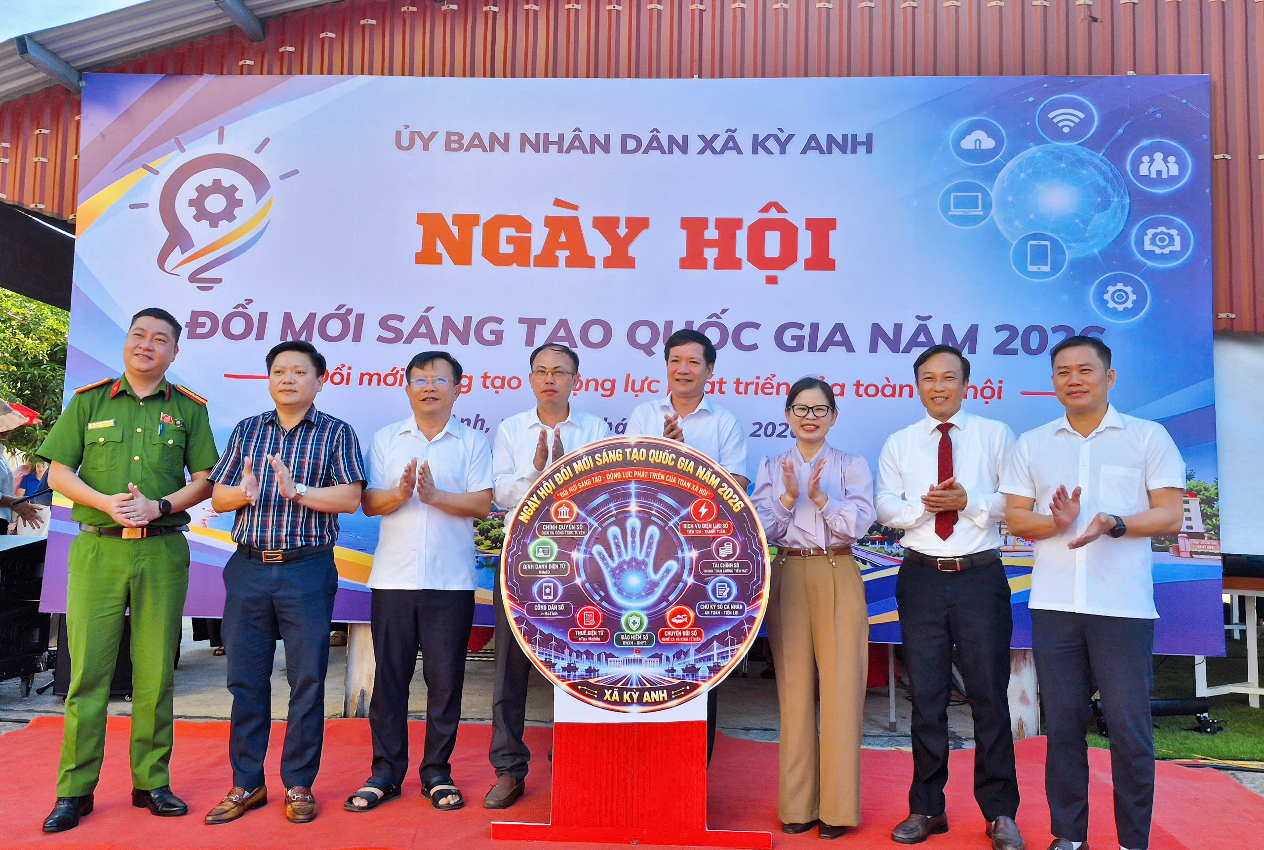 Xã Kỳ Anh lan tỏa Ngày hội đổi mới sáng tạo quốc gia năm 2026 từ 12 gian hàng tiện ích số