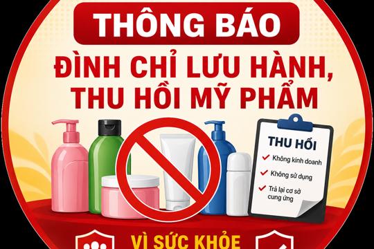 Đình chỉ lưu hành, thu hồi mỹ phẩm vi phạm (Sản phẩm Nước rửa tay bảo vệ da sạch tay làm bếp Botanika; Sữa tắm nước hoa Xmen for boss Intense) 