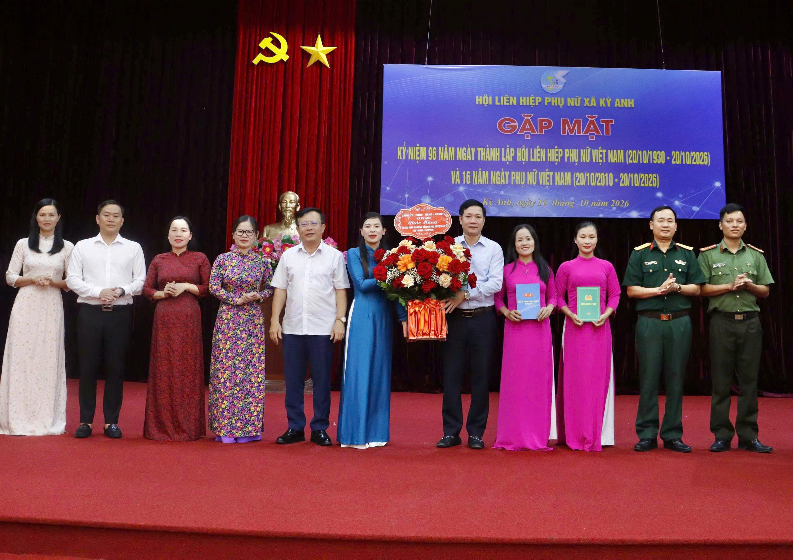 Hội LHPN xã Kỳ Anh tổ chức gặp mặt kỷ niệm 96 năm Ngày thành lập Hội Liên hiệp Phụ nữ Việt Nam 20/10/1930 – 20/10/2026, và 16 năm ngày Phụ nữ Việt Nam