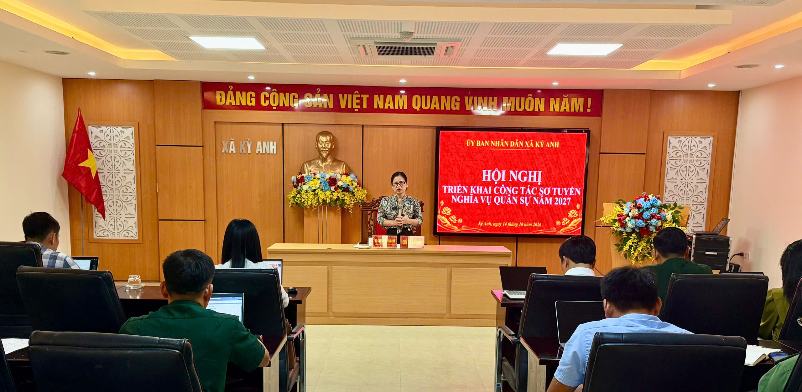 Xã Kỳ Anh triển khai công tác sơ tuyển nghĩa vụ Quân sự năm 2027