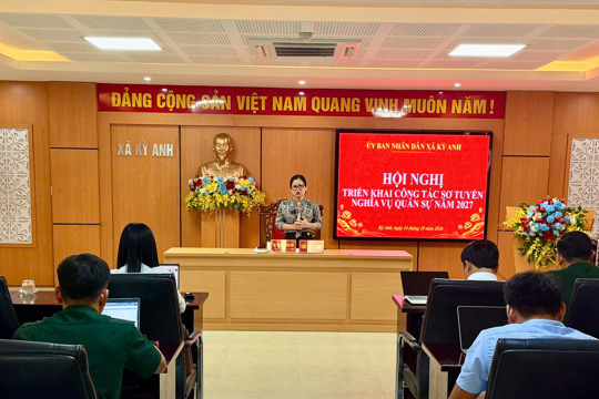 Xã Kỳ Anh triển khai công tác sơ tuyển nghĩa vụ Quân sự năm 2027
