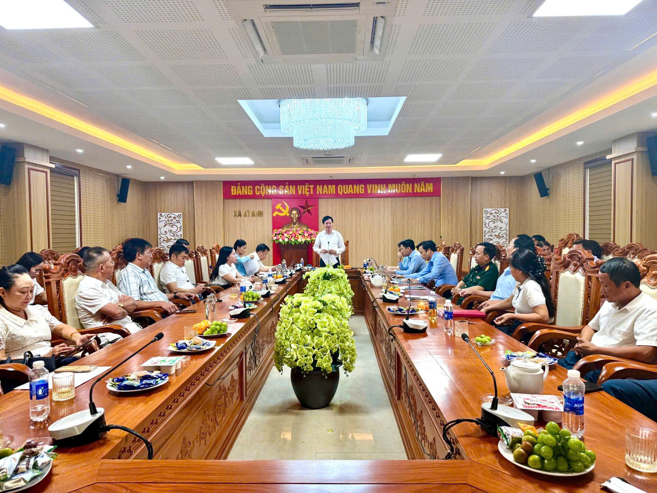 Ban Thường vụ Đảng ủy xã Kỳ Anh Gặp mặt đội ngũ cán bộ quản lý các trường học trước thềm năm học mới