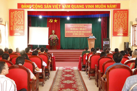 Khai mạc lớp bồi dưỡng kiến thức quốc phòng và an ninh đối tượng 4 năm 2026
