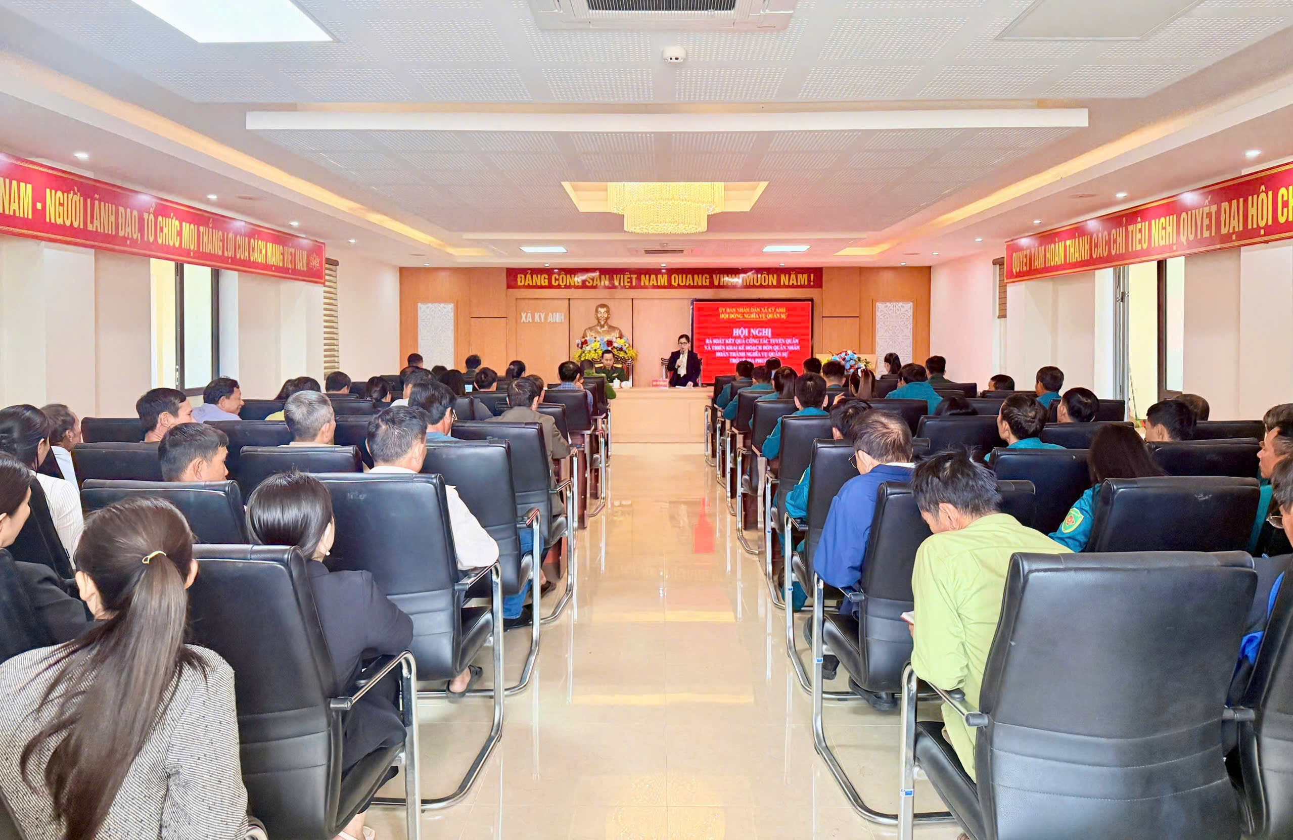 Hội nghị rà soát kết quả công tác tuyển quân và triển khai kế hoạch đón quân nhân hoàn thành nghĩa vụ quân sự trở về địa phương