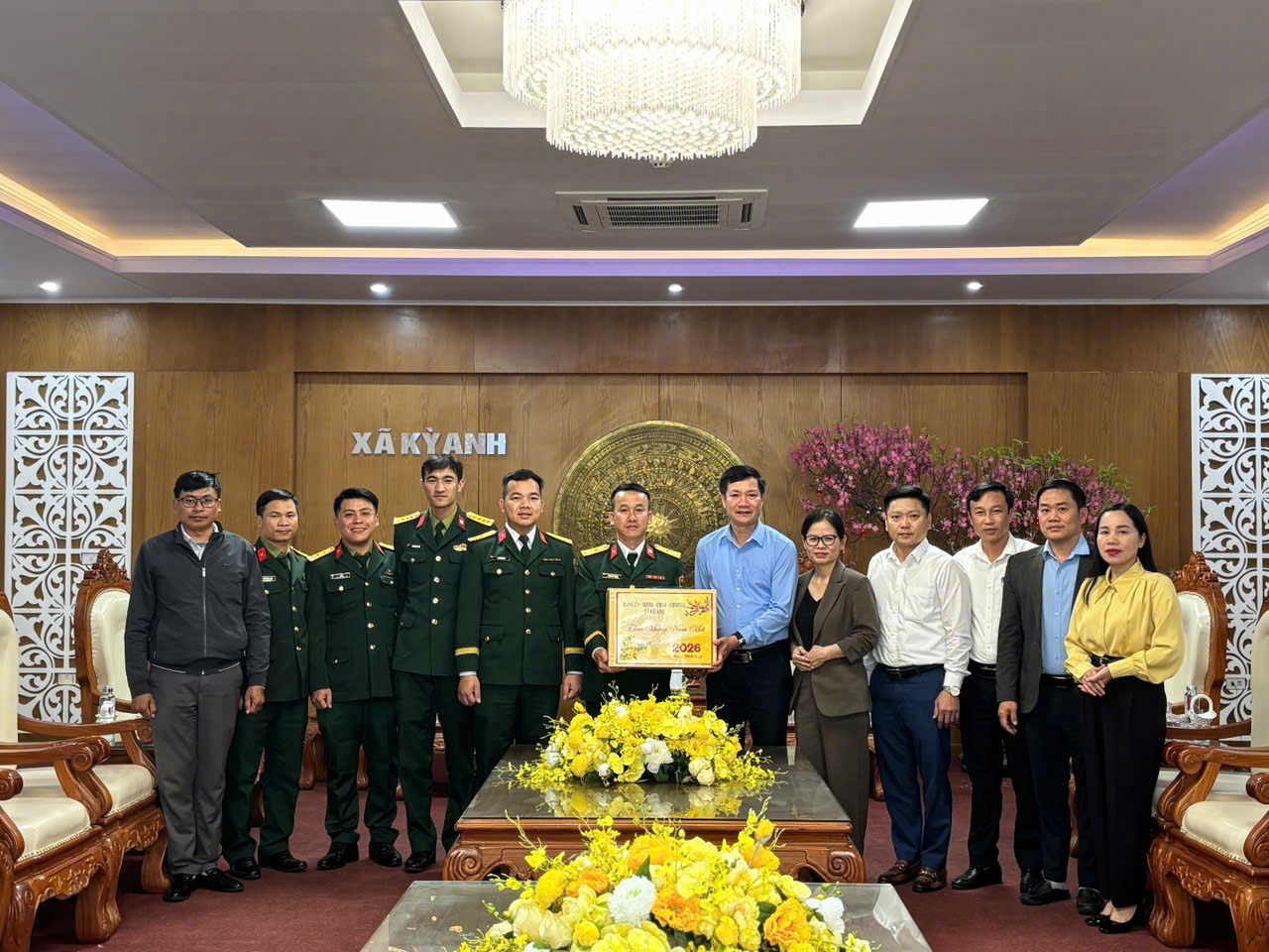 Lãnh đạo xã Kỳ Anh thăm, động viên lực lượng trực Tết Nguyên đán Bính Ngọ 