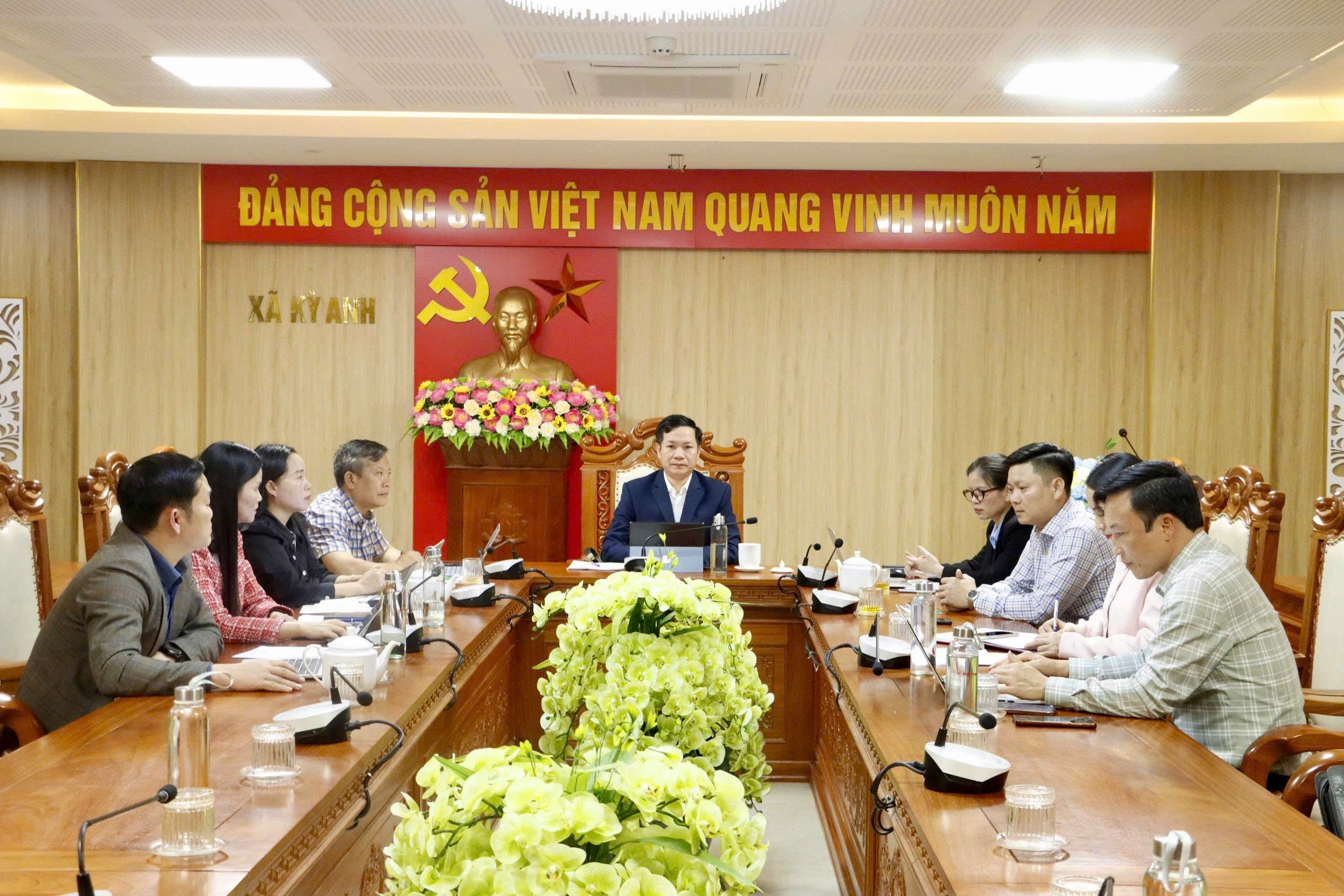 Thường trực Đảng ủy xã Kỳ Anh nghe và cho ý kiến về công tác bầu cử đại biểu HĐND xã nhiệm kỳ 2026 - 2031