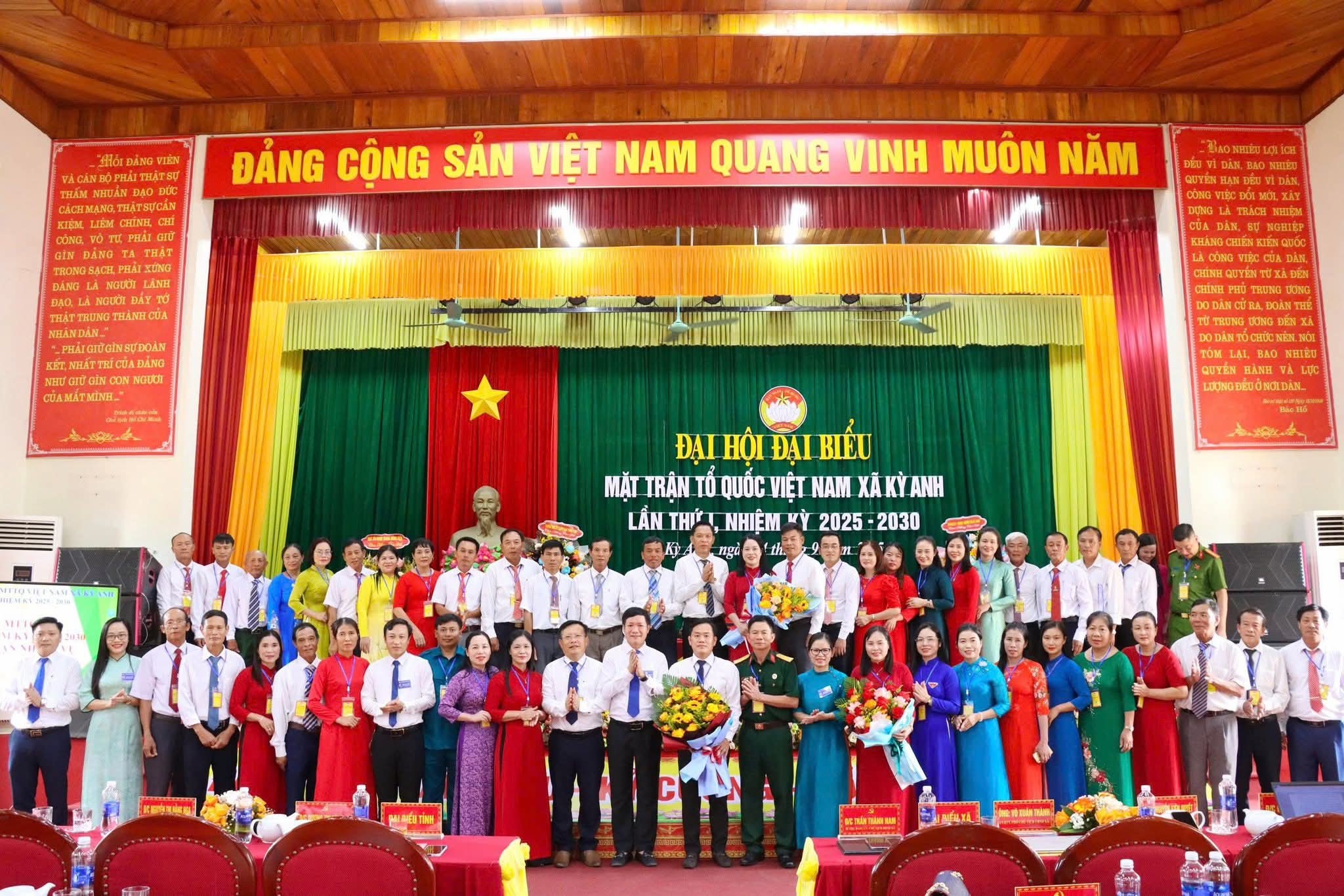 Đại hội Mặt trận Tổ quốc Việt Nam xã Kỳ Anh lần thứ I, nhiệm kỳ 2025 - 2030 diễn ra thành công tốt đẹp 