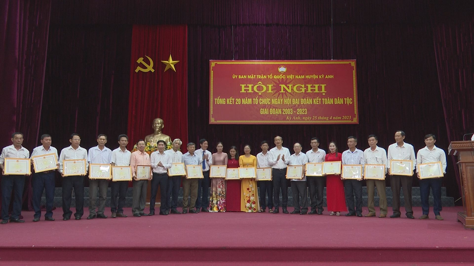 UBMTTQ Việt Nam huyện Kỳ Anh vai trò tập hợp, xây dựng, phát huy sức mạnh khối đại đoàn kết toàn dân