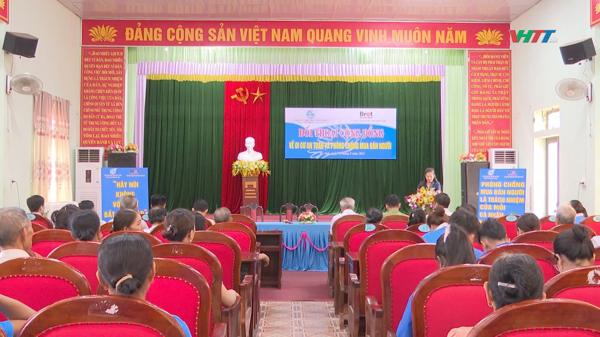 Hội LHPN huyện tổ chức diễn đàn đối thoại công đồng về di cơ an toàn và phòng chống mua bán người