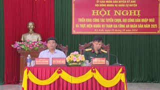 Hội nghị triển khai công tác tuyển chọn, gọi công dân nghập ngũ 2025