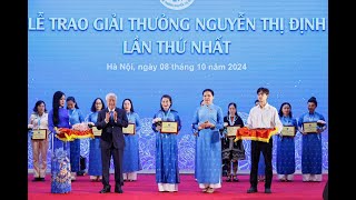 Chủ tịch Hội LHPN huyện Kỳ Anh vinh dự nhận Giải thưởng Nguyễn Thị Định lần thứ nhất năm 2024