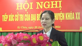 Hội nghị tiếp xúc cử tri tại xã Kỳ Châu