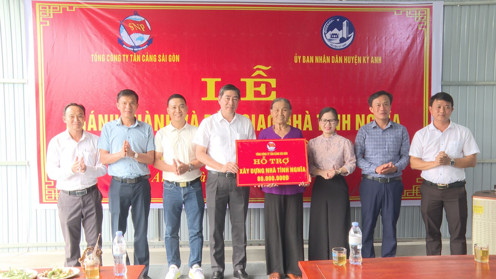 Tổng Công ty Tân cảng Sài gòn khánh thành và bàn giao nhà tình nghĩa tại Kỳ Anh