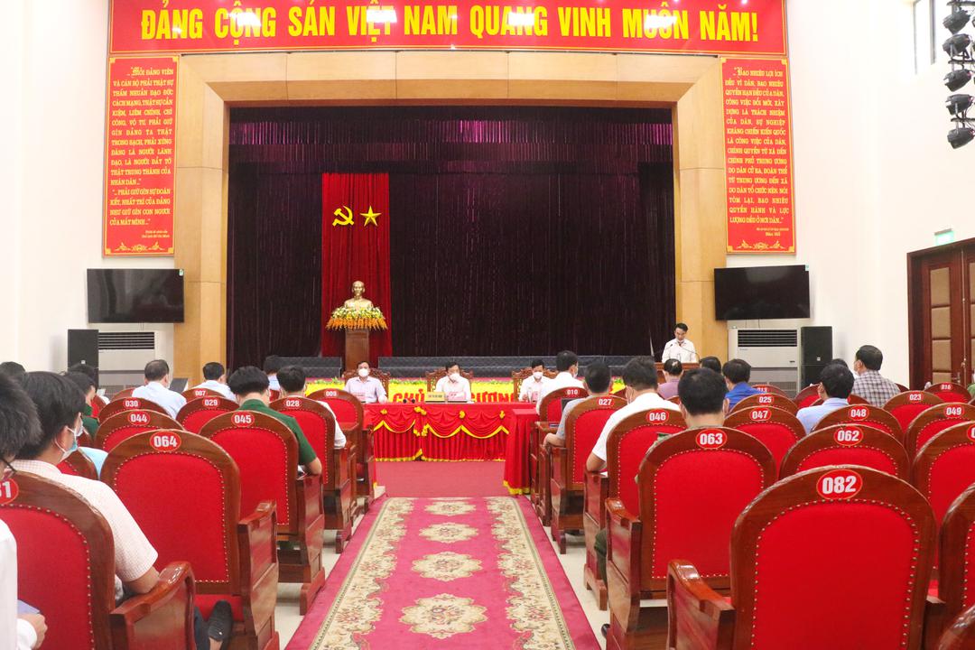 Hội nghị  ban chỉ đạo chuẩn bị Diễn tập khu vực phòng thủ huyện năm 2021