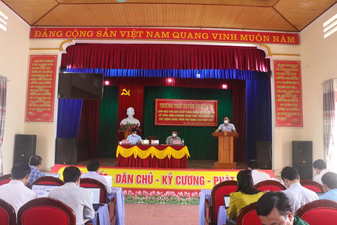 Dồn sức, tập trung nguồn lực xây dựng xã Kỳ Phú đạt chuẩn NTM nâng cao trong năm 2021