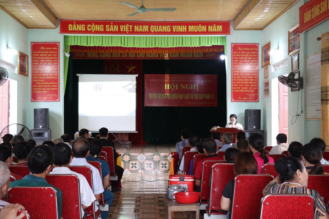 Phổ biến giáo dục pháp luật và trợ giúp pháp lý, tư vấn pháp luật giai đoạn 2023- 2025 tại xã Kỳ Tiến