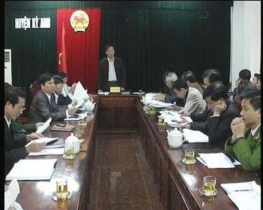 UBND huyện họp bàn giải pháp cưỡng chế đối với các hộ dân vi phạm xây dựng, cơi nới trái phép 6 xã trong khu kinh tế Vũng Áng