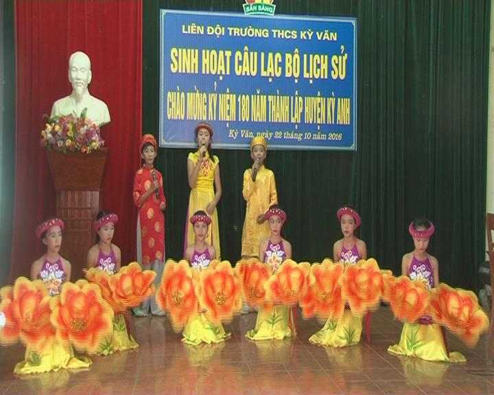 Ấn tượng với mô hình sinh hoạt “ Câu Lạc bộ lịch sử” ở Trường Trung học Cơ sở Kỳ Văn ( huyện Kỳ Anh).