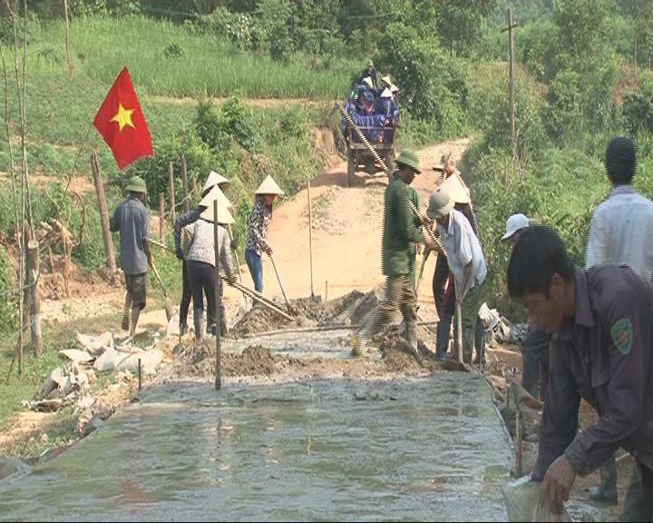 Hội Cựu Chiến binh xã Kỳ Lâm: Ra quân làm giao thông nông thôn.