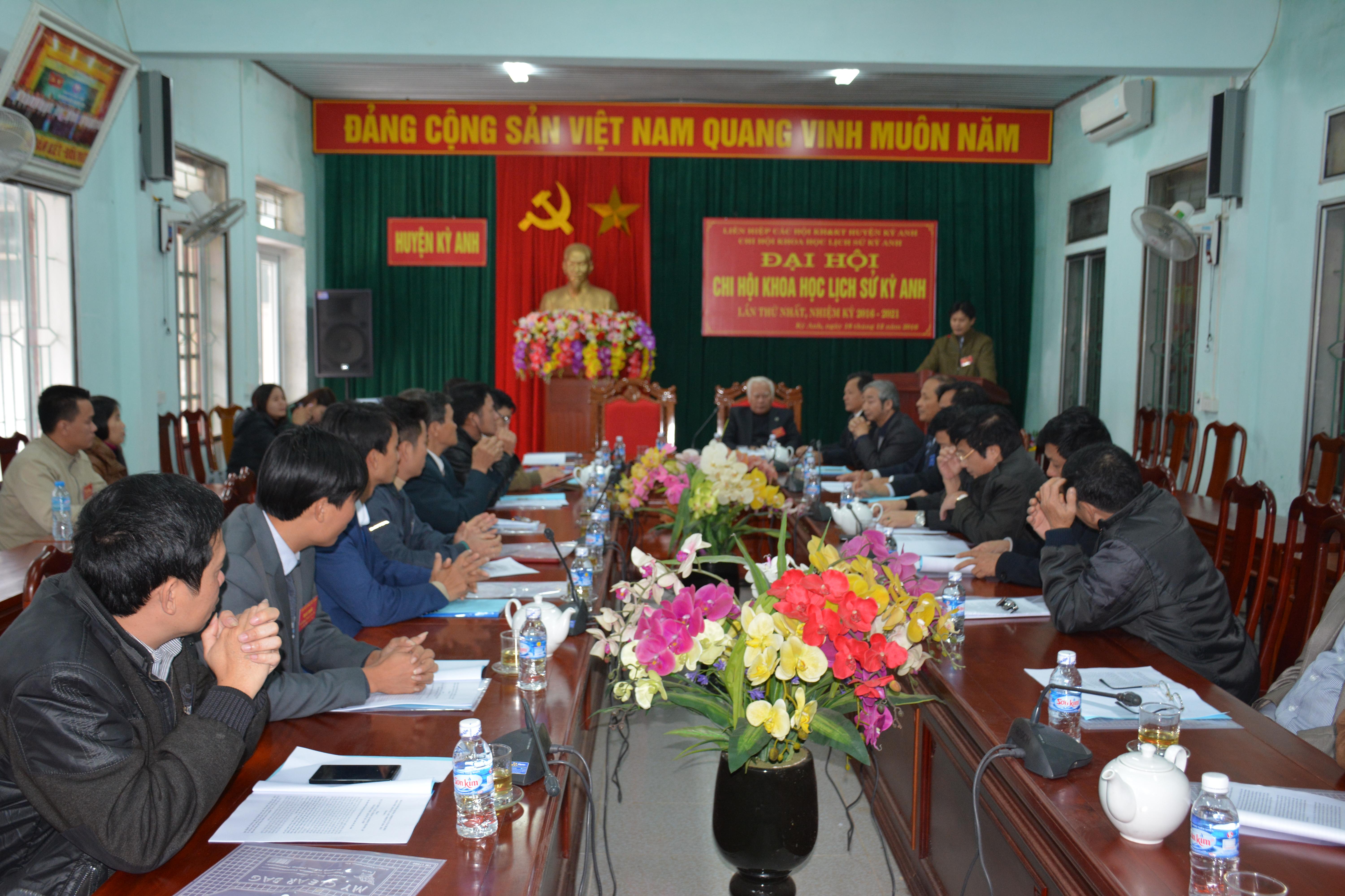 Liên hiệp các Hội Khoa học Kỷ thuật huyện Kỳ Anh: Đại hội Chi hội khoa học lịch sử nhiệm kỳ 2016-2021.