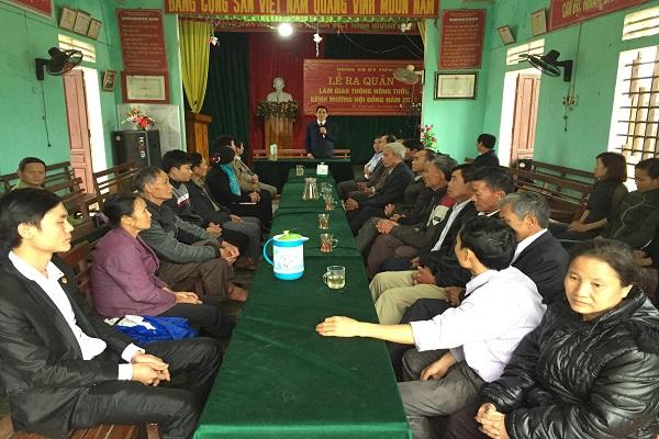 Xã Kỳ Tiến: Phát động phong trào ra quân làm giao thông nông thôn –kênh mương nội đồng đầu xuân Đinh dậu.
