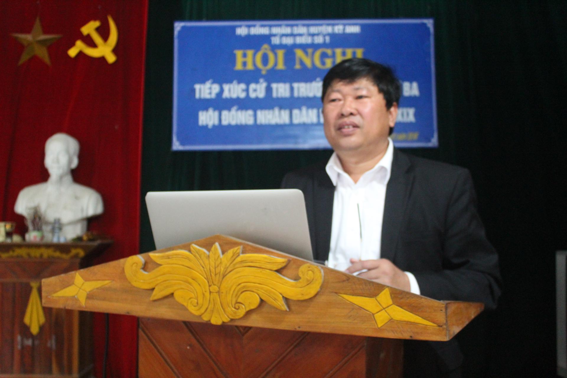Tổ đại biểu số 1 – HĐND huyện Kỳ Anh: Tiếp xúc cử tri tại thôn Hòa Bình- xã Kỳ Phong