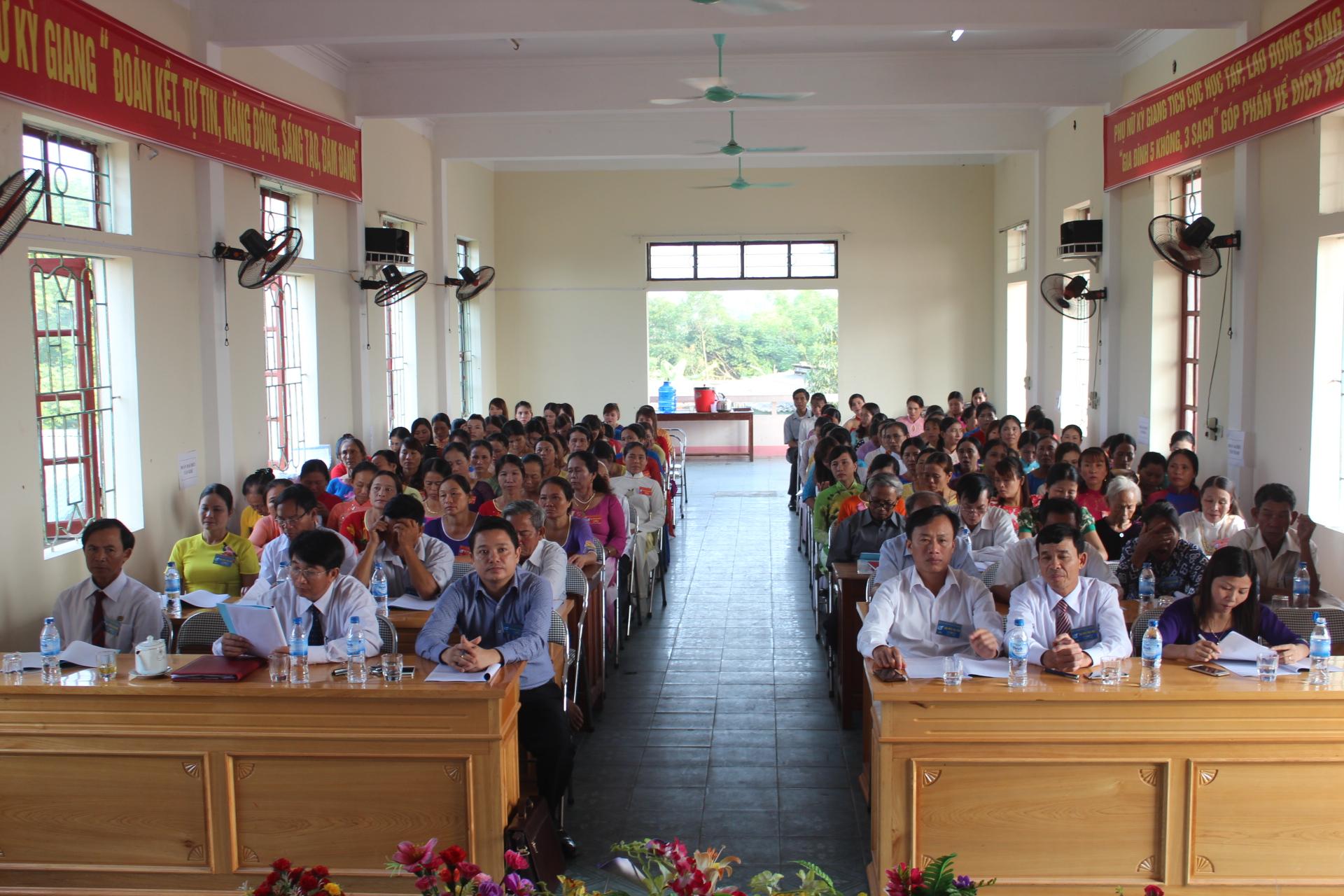 Xã Kỳ Giang: Đại hội đại biểu Hội Liên hiệp Phụ nữ xã nhiệm kỳ 2016 – 2021.