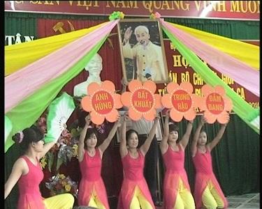 Hội phụ nữ Kỳ Tân: hội thi cán bộ hội viên cơ sở giỏi và hát ru, hát dân ca.
