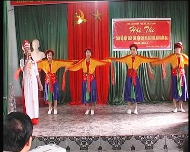 Hội phụ nữ xã Kỳ Hợp: Tổ chức hội thi cán bộ hội cơ sở giỏi và hát ru, hát dân ca.