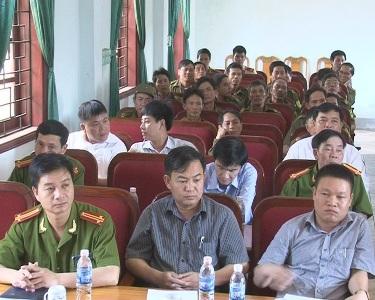 Công an huyện tổ chức hội nghị bảo đảm an ninh trật tự tại các dự án